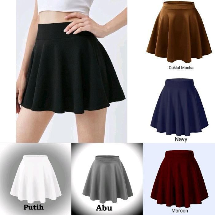 Pilihan- Rok Olahraga Wanita Zumba Aerobik Fitnes Pakaian Sport Adem Regular Elastic Waist Rok