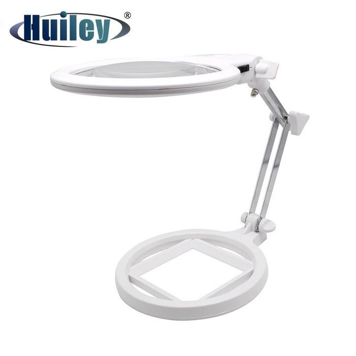 

SALE Kaca Pembesar Desktop 130 Mm Ukuran Besar Dapat Dilipat Lampu LED 2X