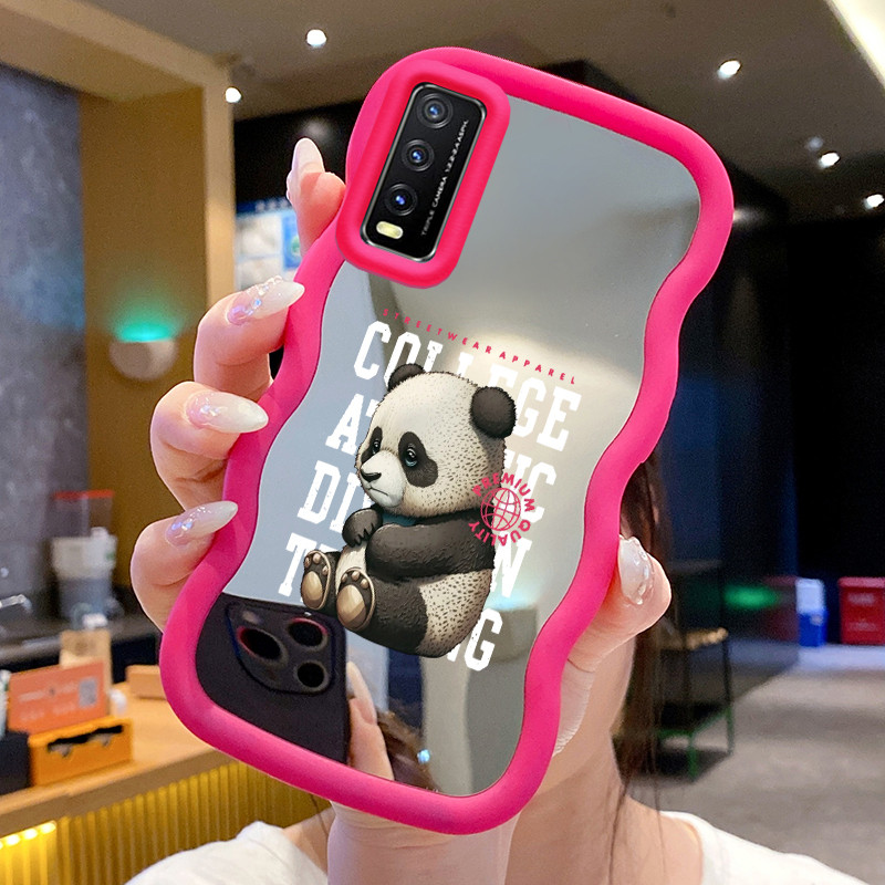 Casing Untuk VIVO Y20 Y20i Y20s Y12s Y12a Y20T Y11s Y30G Case Casing Panda kecil yang rusak Pola HP 