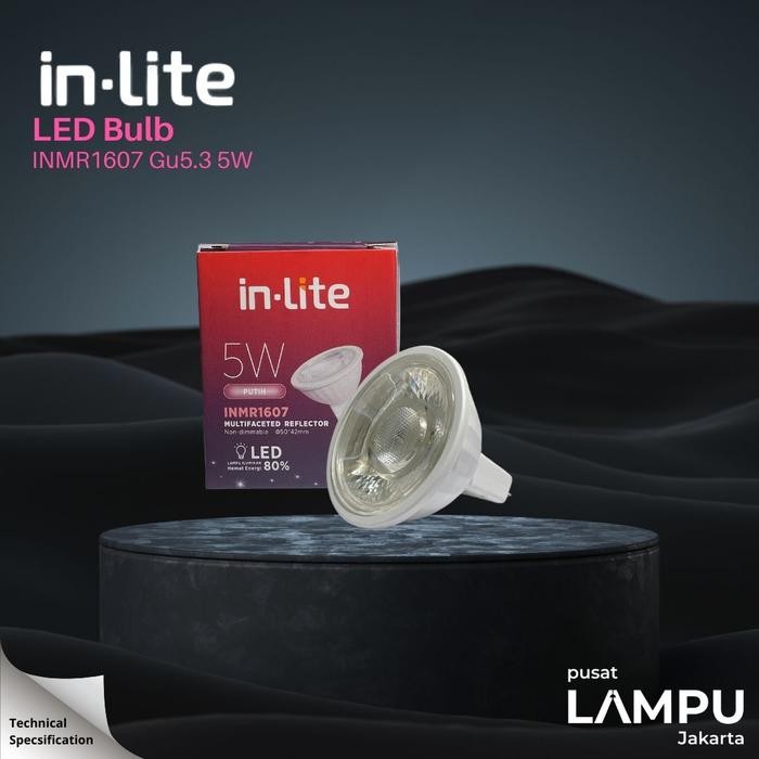 Inlite 12V MR16 LED 5watt 12volt Non Dimmable INLITE 12V 5W