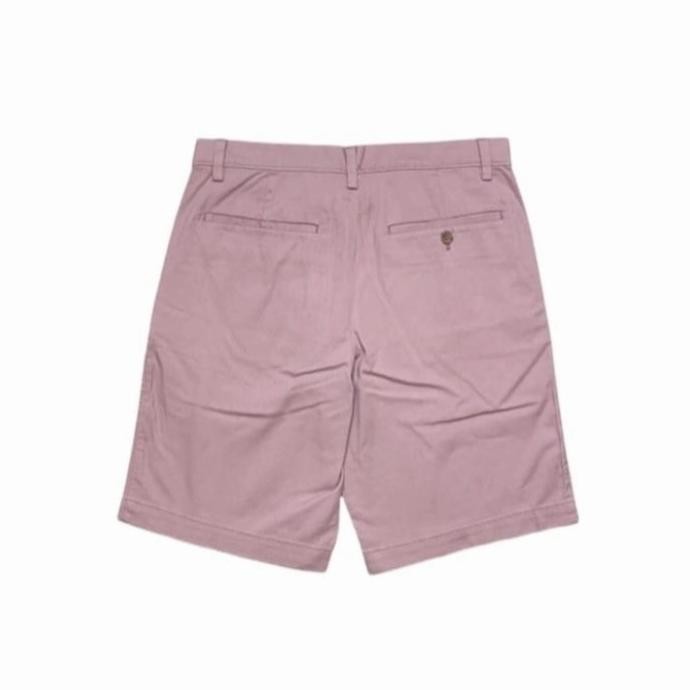 Celana Pendek Pria Banana Republic Aiden Slim Cotton Stretch Peach