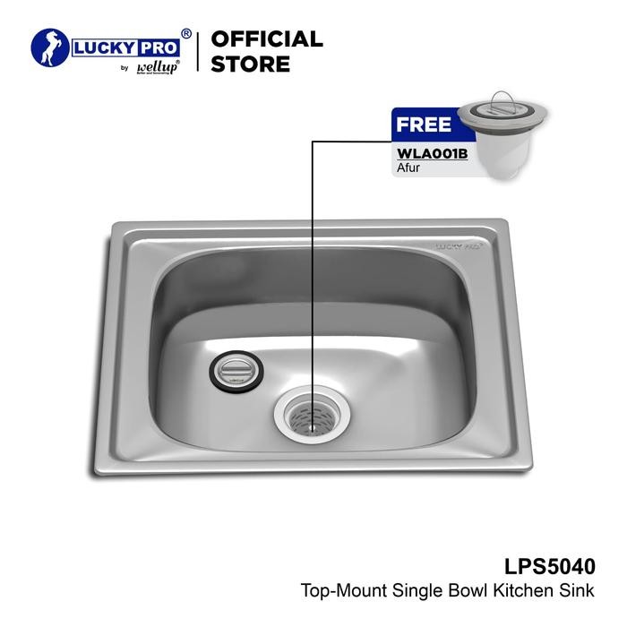 LPro Bak Cuci Piring Kitchen Sink Wastafel Dapur Stainless LPS5040