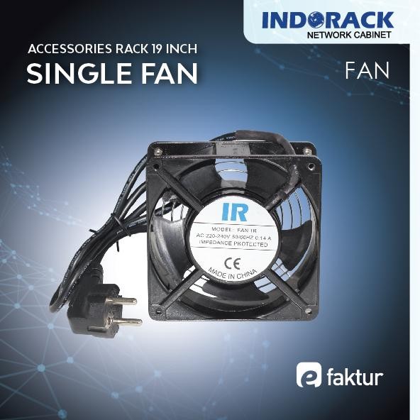 TERMURAH INDORACK - Single Fan Accesoroes For Wallmount Rack 19Inch
