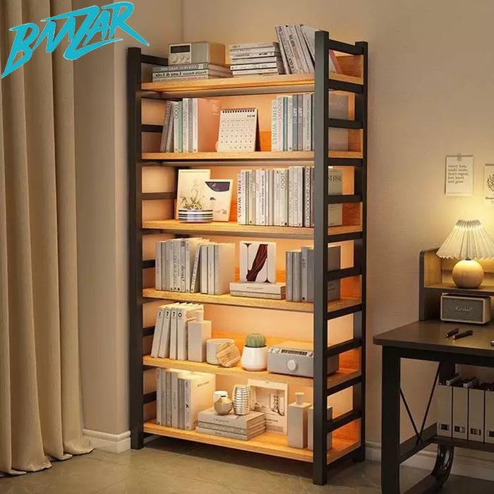 RM-Rak Besi Rak Dinding Rak Buku Minimalis Aesthetic Rak Susun Serbaguna Rak Tas Rak Industrial Rak