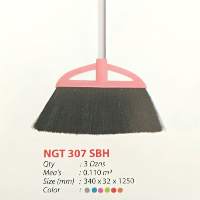 Sapu Nagata 307 Hitam Sapu Plastik Sapu Nylon