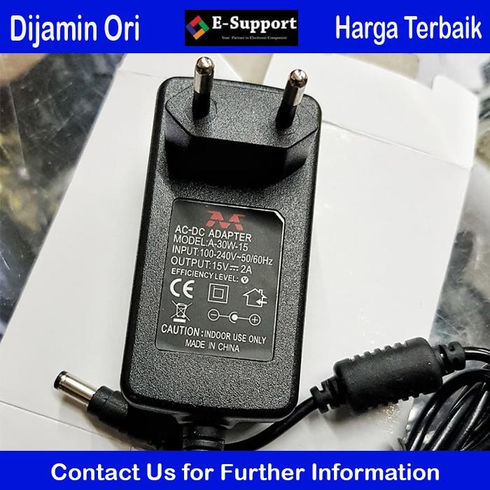 New Adaptor 15V 2A Power Supply Switching 15V 2A Terbaik