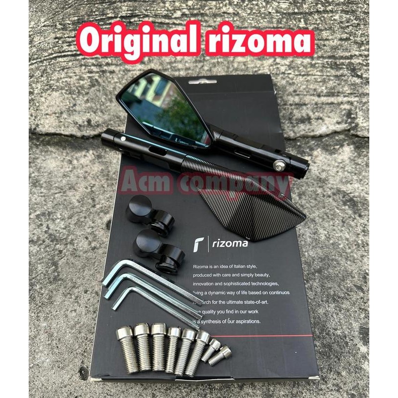 Spion Tomok Premium Rizoma Original Full Cnc Warna Universal Motor Motorcycle