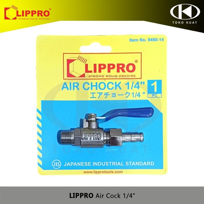 Lippro kran angin kompresor / air cock drat 1/4"