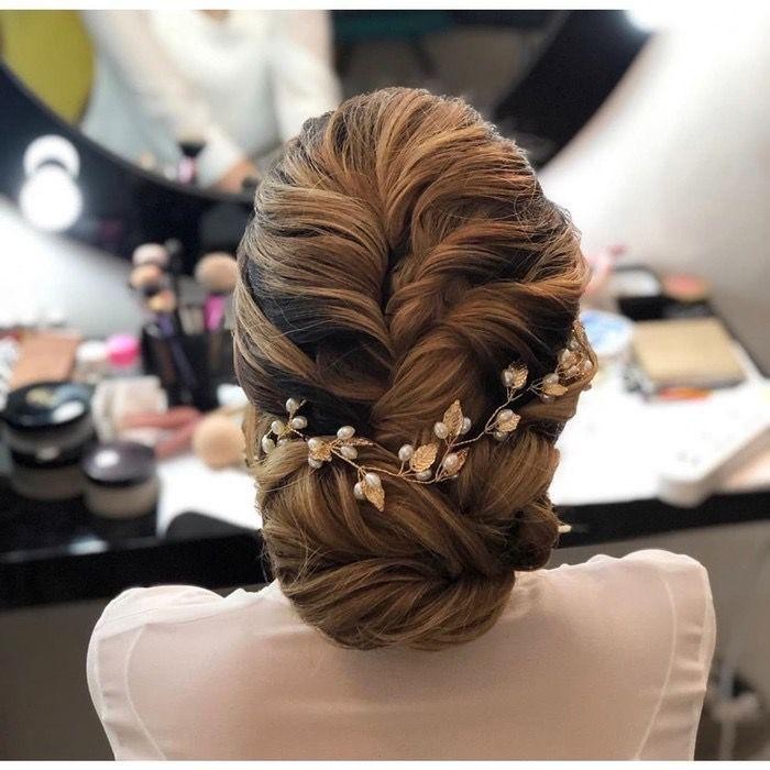 Bando Pengantin Hiasan Rambut Pesta Sanggul Rambut