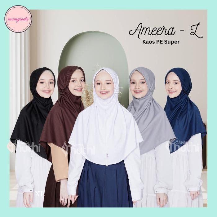 Jilbab Instan Remaja SMP Vania Muthi Ameera MBergo Kaos Kerudung Sekolah