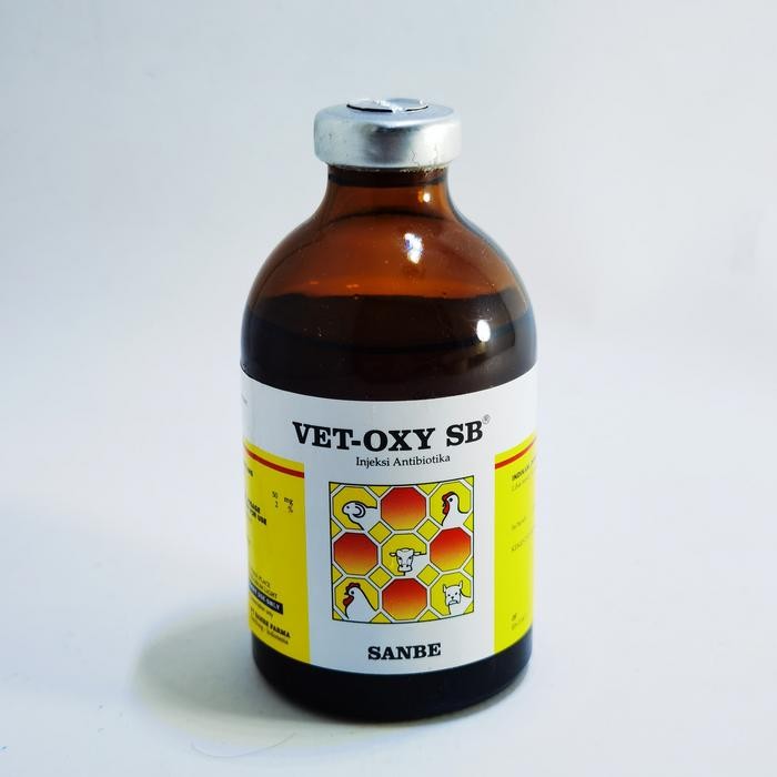 Antibiotik Hewan Injeksi Oxytetracycline Vet Oxy SB Sanbe 50 ML