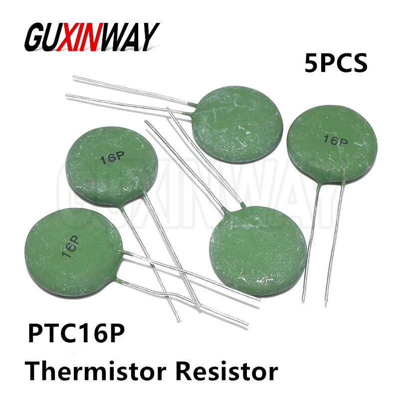 IMPORT 5PCS PTC Positive Temperature Thermistor Resistor Thermal green 16P SY16P PTC16P