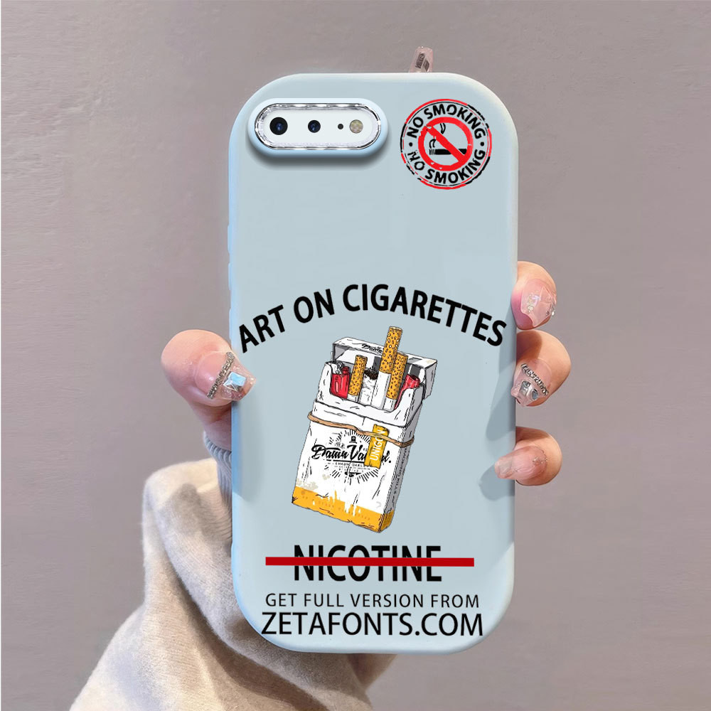 Apple iPhone 7 8 6 6s plus SE 2020 2022 X XR XS Max  casing handphone terbaru Ikon Jangan Merokok  k