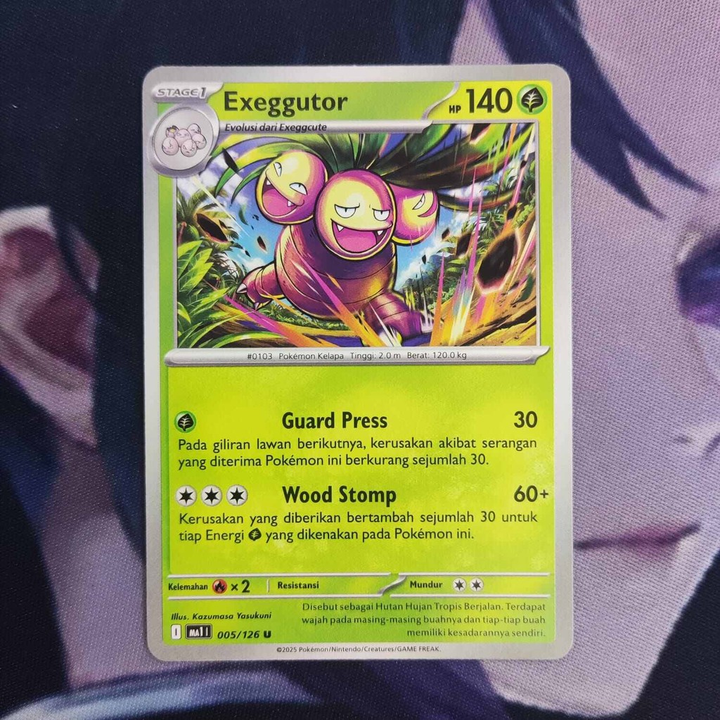 pokemon (ID) exeggutor - MA1 005/126 - U