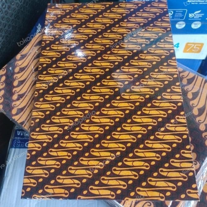 Map kain batik lapis plastik GM tebal harga 1 pcs motif random