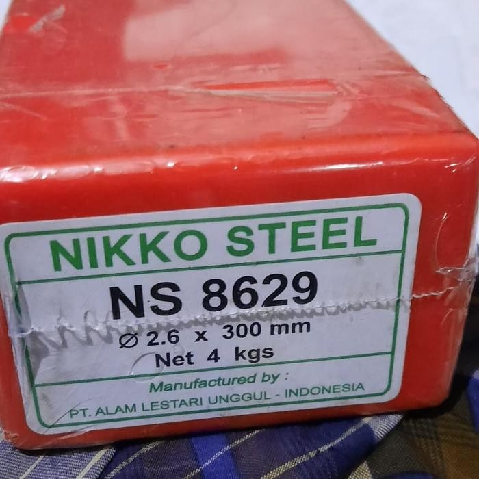 kawat las NIKKO STEEL NS-8629 Diameter 2,6mm-AWS E312-16 ready 5kg
