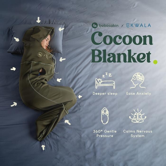 Cocoon Blanket - Premium Hooded Adult Swaddles/Bedong Dewasa