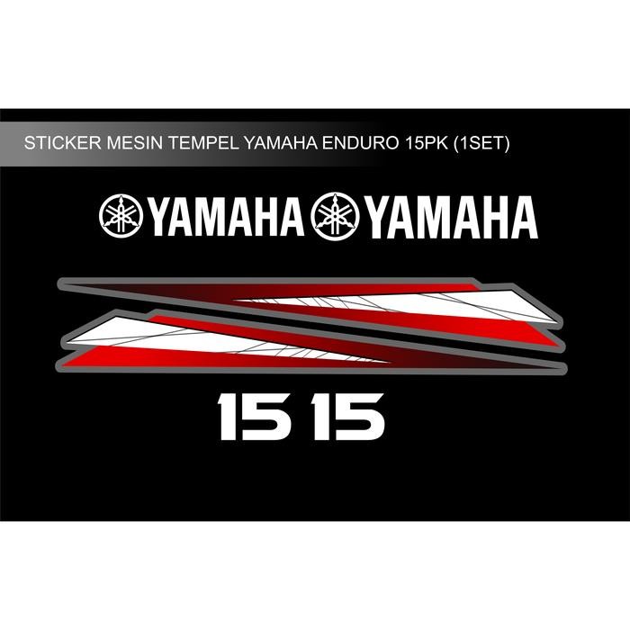 STICKER MESIN TEMPEL YAMAHA ENDURO 15PK DESAIN