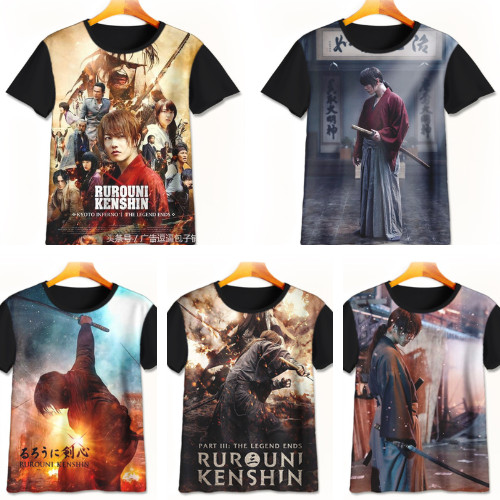 Kaos Samurai X 3D Keren | Kaos Batosai | Baju Batosai Murah Untuk Anak Umur 1-12 Tahun