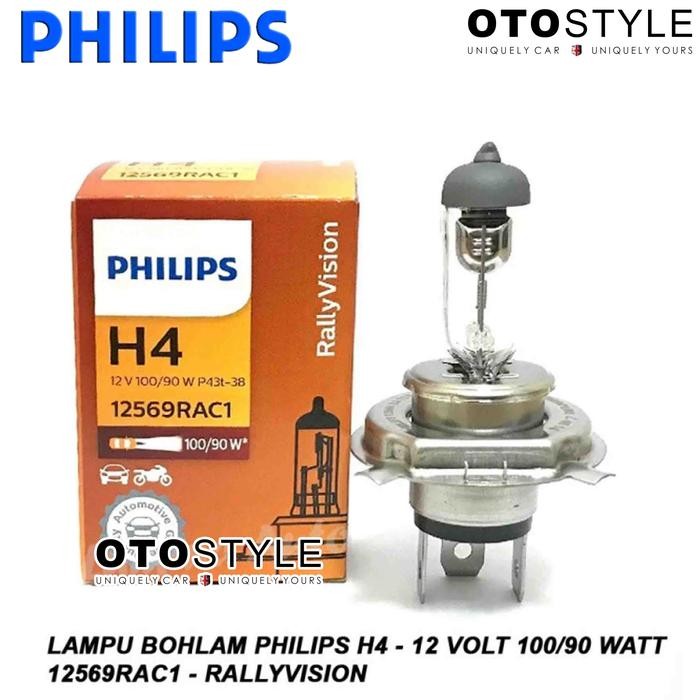 BOHLAM PHILIPS LAMPU H4 PHILIPS PREMIUM VISION 100/90W 12V