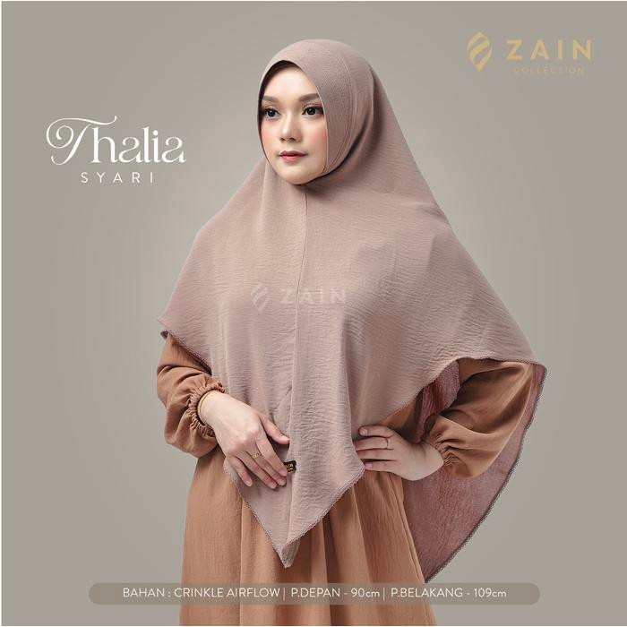 lplw- Zain - Thalia Hijab Syari Picot Pet Soft Premium By Zain Collection / Kerudung SyarI