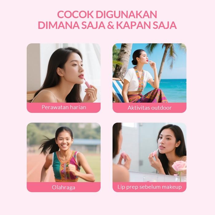 9y2m- Lip Serum : Beli 1 Gratis 1Buhotei Bioaqua Lip Serum Warna Bibir Pink Alami Ribuan