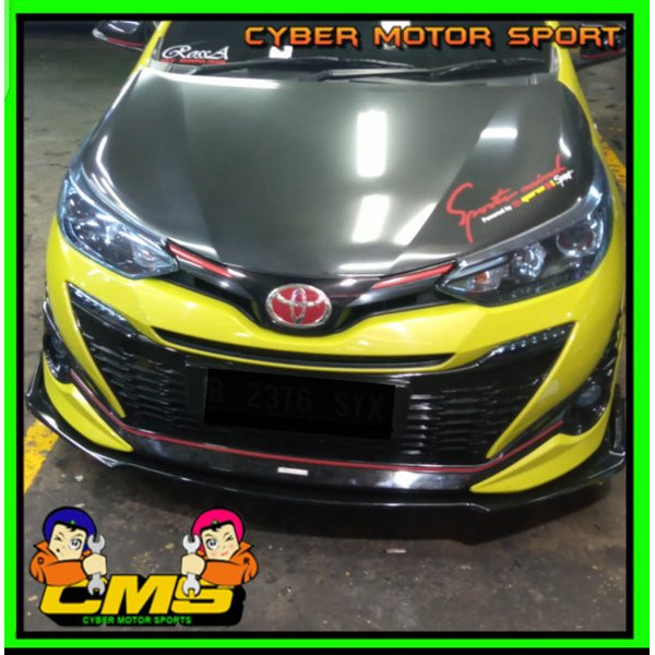 Ready lips bumper yaris. winglet yaris spoiler bumper mobil universal.