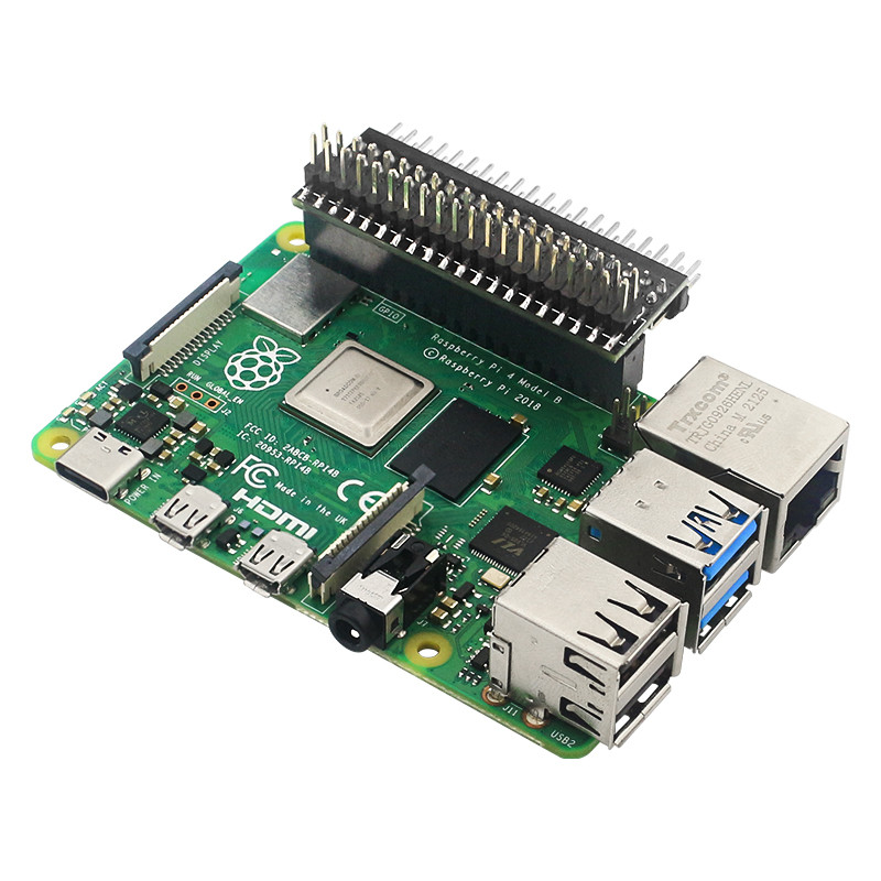 Raspberry Pi 40 Pin GPIO Extension Header Double Row Right Angle GPIO Edge Extension Connector for P