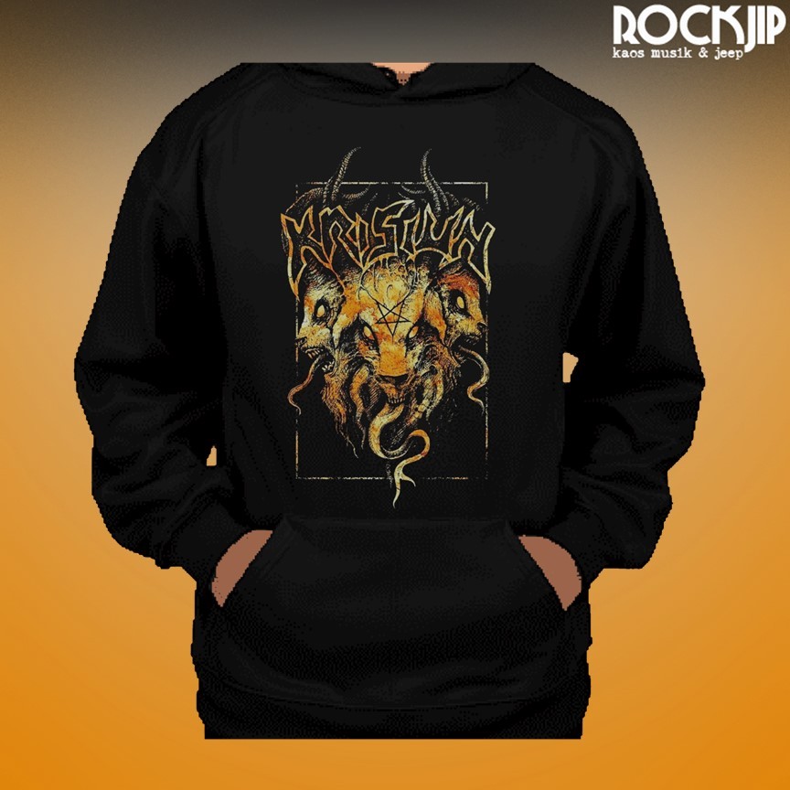 Jual Pesan Hoodie Musik Band Rock Metal Indie Punk Pria Wanita Murah Krisiun 1