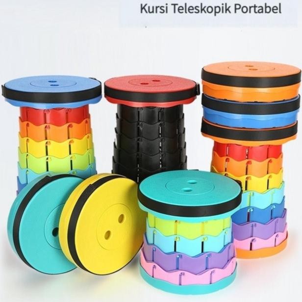 Kursi Lipat Portable Telescopic Kursi Lipat Pendek Kursi jongkok dapur