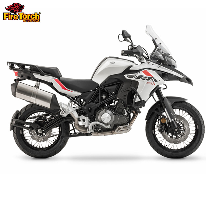 Slip On For Benelli TRK 502X TRK502X Motorcycle Exhaust Stainless Steel Pipe Escape Modified Middle 