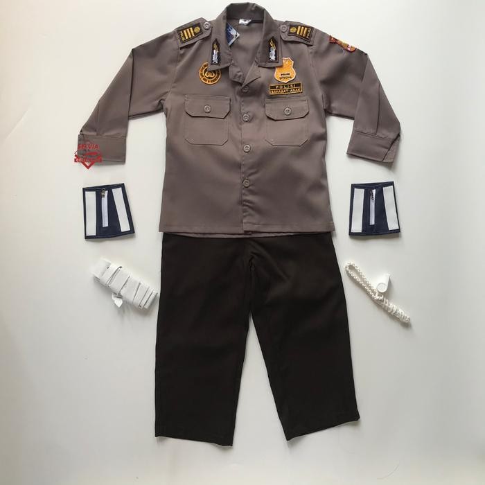 bull- Baju Cita-Cita Polisi Anak Perempuan/Laki-Laki Lengkap
