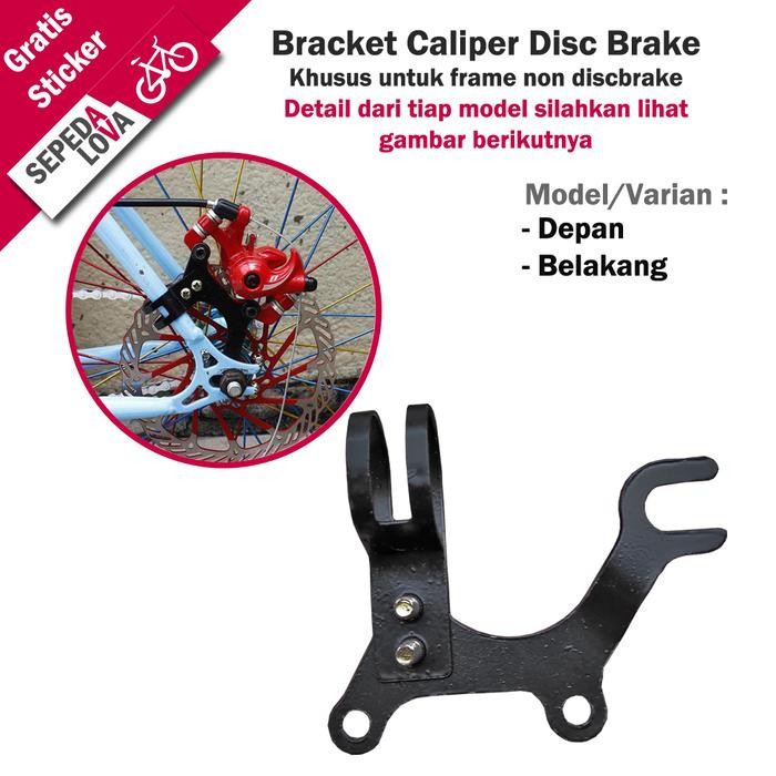 ADAPTOR DISC BRAKE DUDUKAN BRACKET REM CAKRAM SEPEDA FRAME JADUL