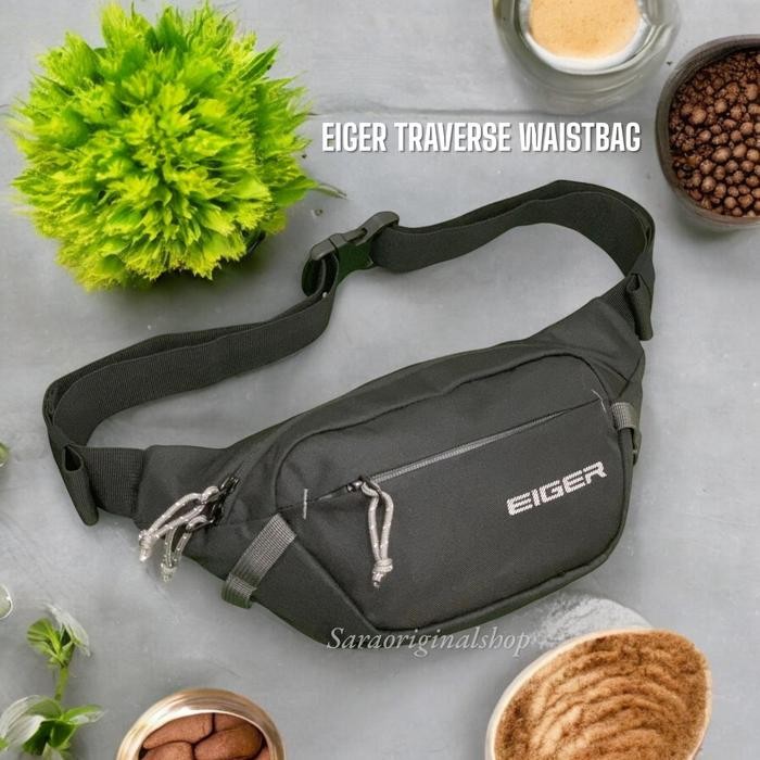 Eiger TRAVERSE WAIST BAG BAG Waistbag Tas Selempang Pria Original