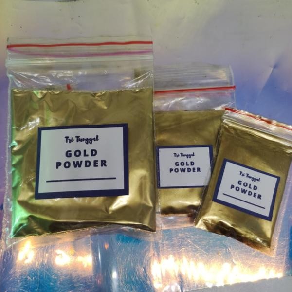 TokoBSA- Serbuk Emas 20Gr Jerman Campuran Cat / Resin Gold Bubuk Halus