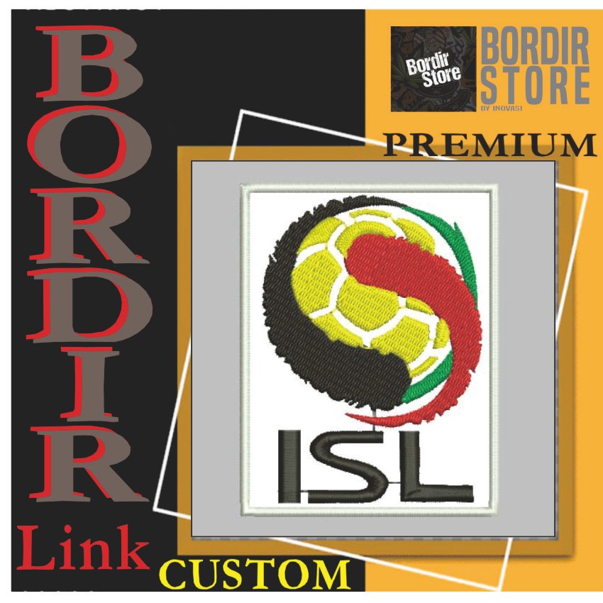 ISL LIGA SUPER INDONESIA BS-1259 PATCH BORDIR LOGO/EMBLEM