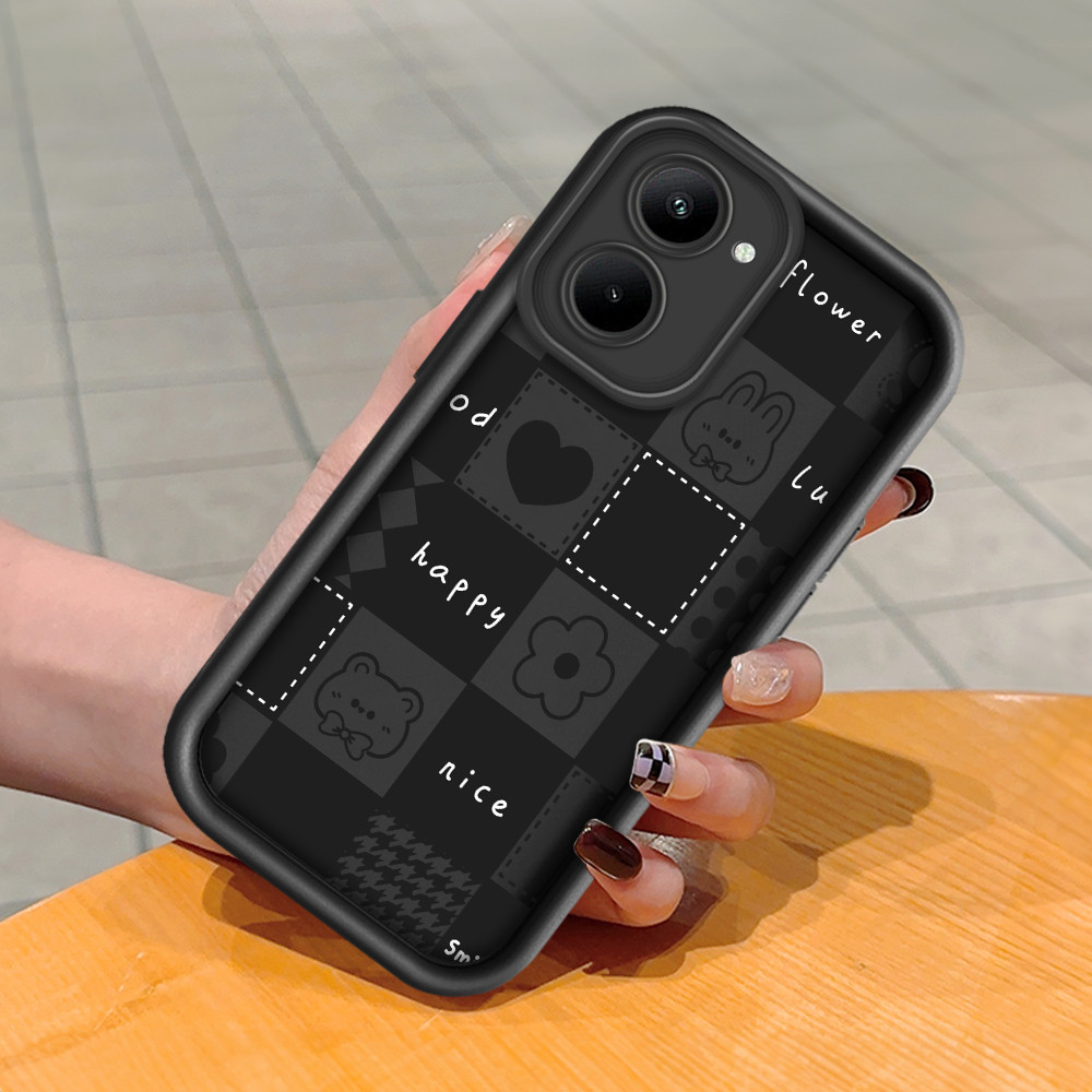 Casing Hp Untuk Realme C33 Phone Case Softcase Kesing Soft Garis Catur C8 5429 DLJ