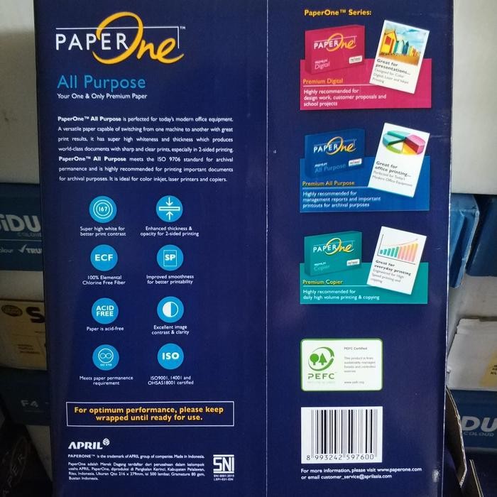 ksl9- Kertas Quarto 80 Gram Paper One