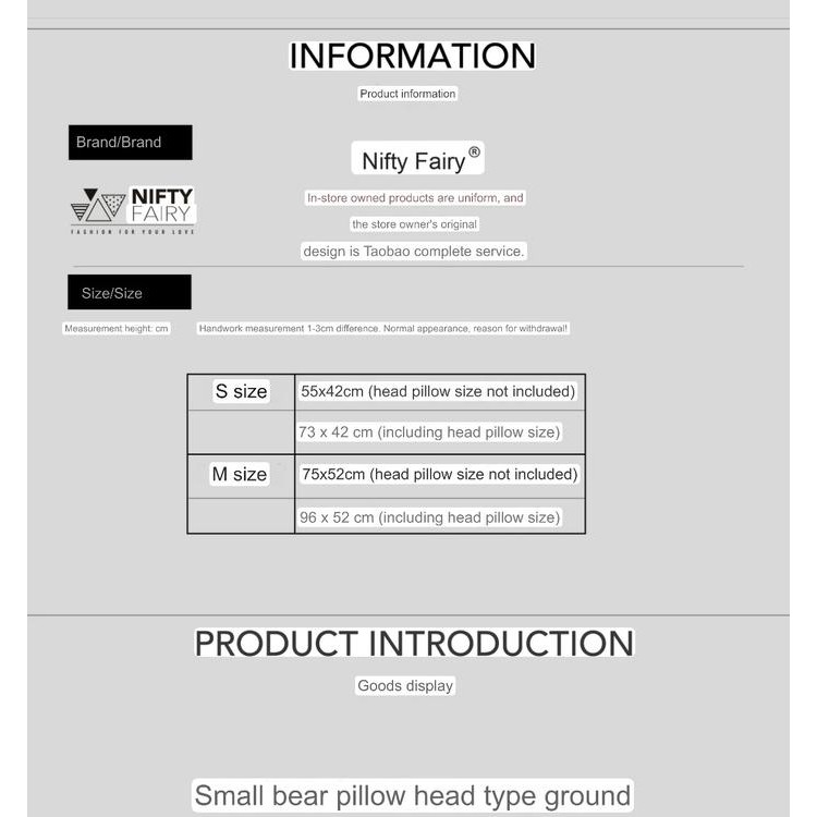 Nifty Fairy matras persegi anjing kucing premium korea