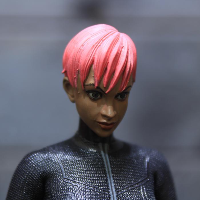 HOT SALE 1/12 CUSTOM DC MEZCO MAX MAXINE GIBSON BATMAN BEYOND HEAD SCULPT HS MULTIVERSE TERMURAH