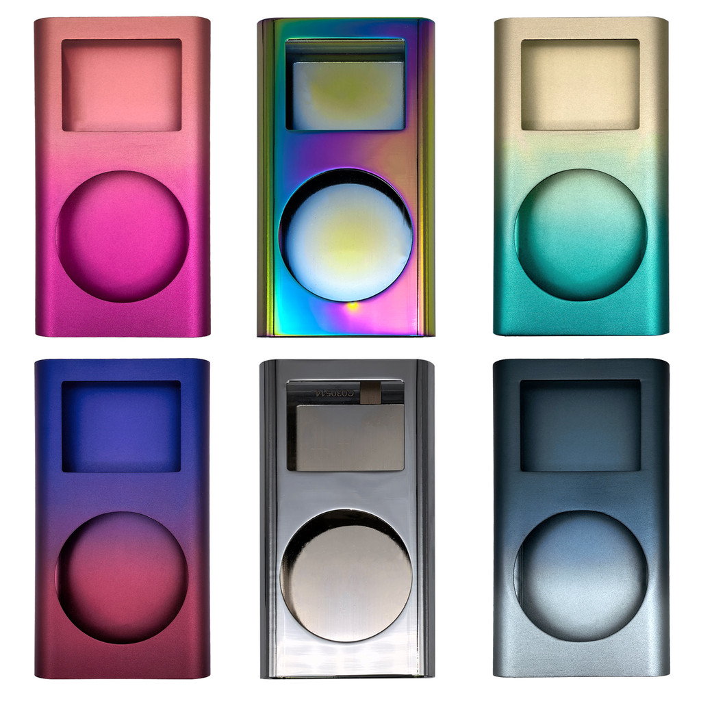 iPod Mini Blank Metal Housing Shell with Lens Window, Full Replacement Case Cover for 1st & 2nd Gen
