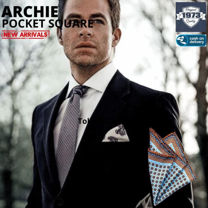Archie Pocket Square Sapu Tangan Saku Sapu Tangan Kantong Sapu Tangan Jas