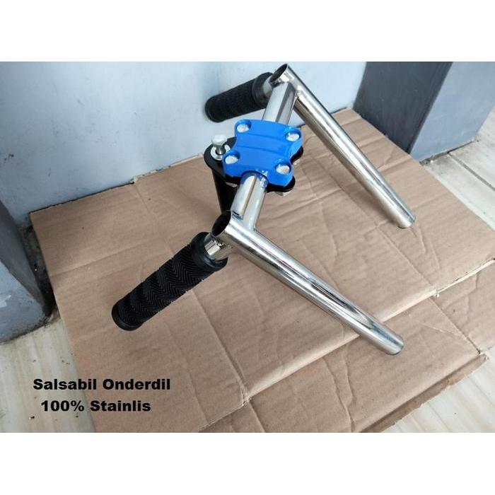 Stang Drag Stenlis Asli/ Stang Sepeda Bmx Outdoor Terbaru 