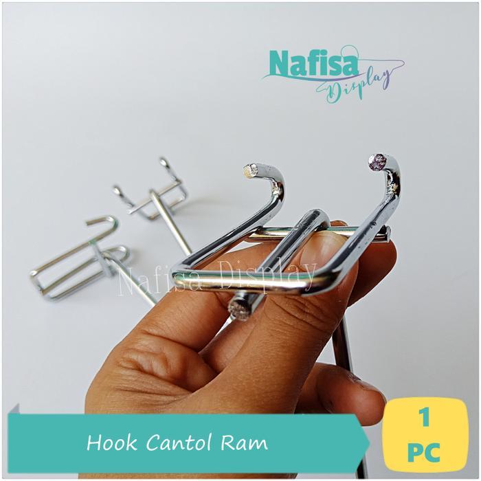 NEW Single Hook Ram 30 Cm Display Besi Gantungan Aksesoris