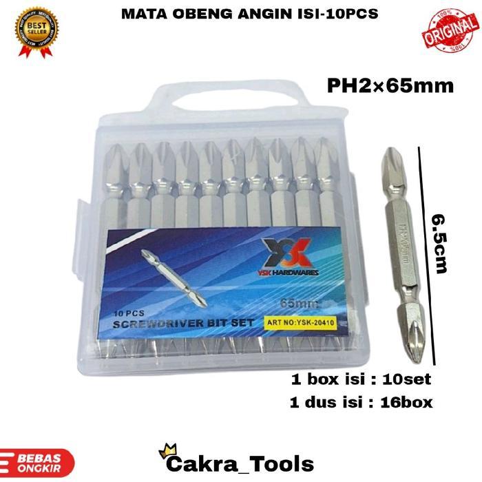 NEW MATA OBENG ANGIN ISI-10 PCS / MATA OBENG obeng kembang