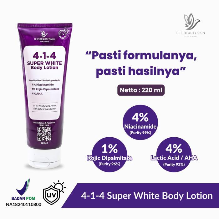 Dlf Beauty Skin 4-1-4 Super White Body Lotion