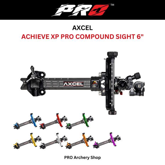 AXCEL ACHIEVE XP PRO COMPOUND SIGHT 6" VISIR PANAHAN FISIR PANAH SIGHT PANAHAN COMPOUND ARCHERY