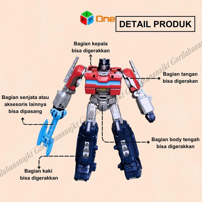 Mainan Action Figure Robot Transformers One Op Commander Optimus Prime Jk-10