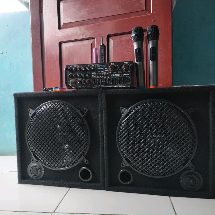 Paket karaoke  12 in 2 Box Lengkap Bluetooth Siap Pakai spiker aktif bluetooth 18 inci - -, -