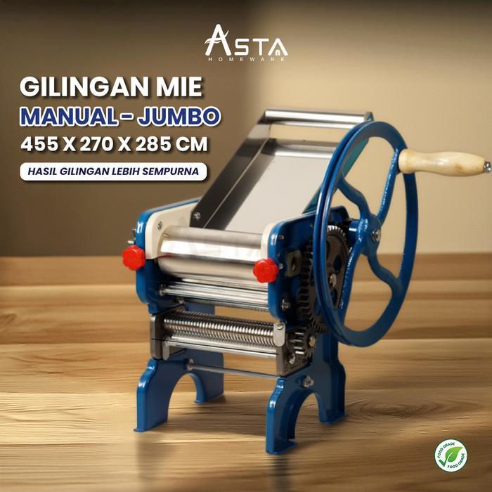 Gilingan Mie Besar - Stainless Manual Pasta Maker - Penggiling Adonan Molen Praktis Asta Homeware